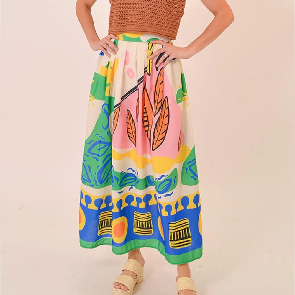 SIERRA SKIRT - long skirt that has farm rio vibes